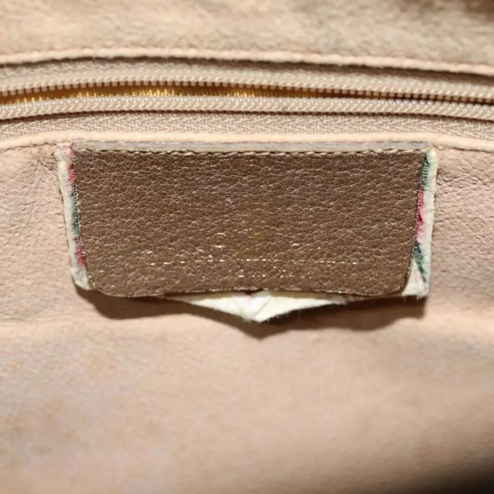 GUCCI GG Supreme Web Sherry Line Boston Bag - Picture 4 of 16